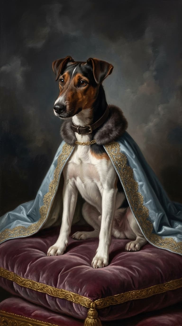 Royal dog portrait example